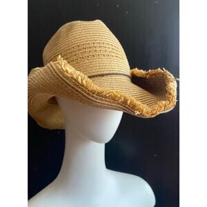 TARGET Yellow Rolled Brim Summer Hat Womens sz OS